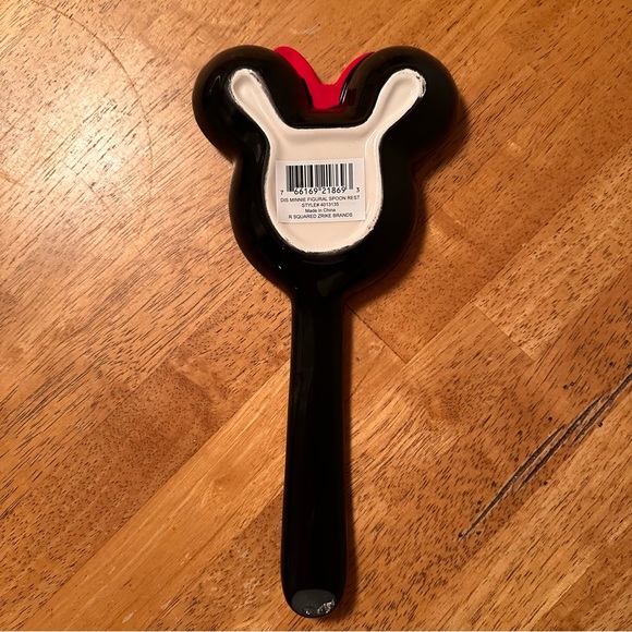 Disney Minnie Mouse Head Shape Ceramic Spoon Rest Name BRAND NEW!! - Picture 4 of 4